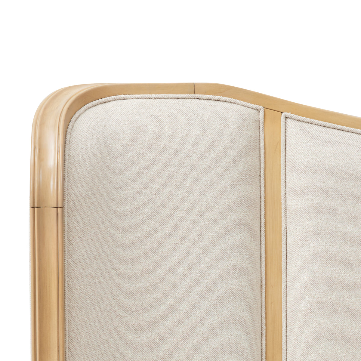 Camellia Field Caramel/Cornsilk King Upholstered Bed