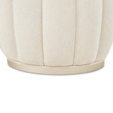 Camellia Field Caramel/Cornsilk Round Bench