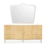 Camellia Field Caramel Dresser with Mirror