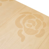 Camellia Field Caramel Rectangular Pedestal Dining Table