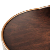 Camellia Field Warm Pecan Chairside Table - Ornate Home