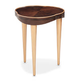 Camellia Field Warm Pecan Chairside Table - Ornate Home