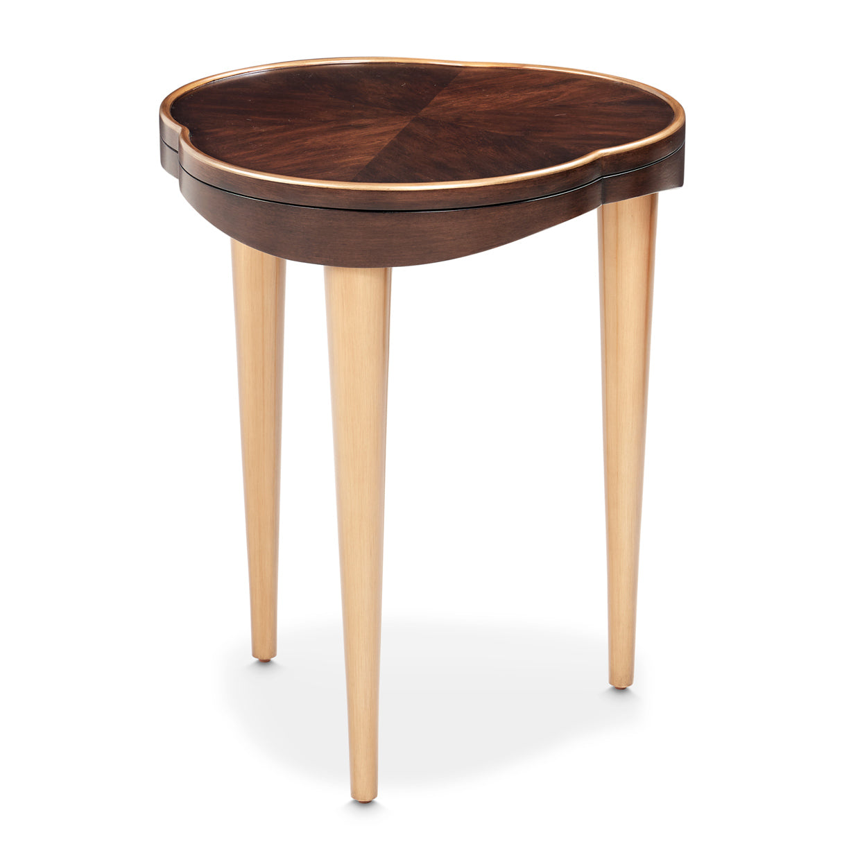 Camellia Field Warm Pecan Chairside Table - Ornate Home