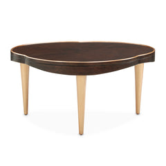 Camellia Field Warm Pecan Cocktail Table - Ornate Home