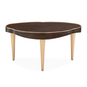 Camellia Field Warm Pecan Cocktail Table - Ornate Home