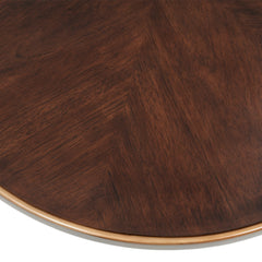 Camellia Field Warm Pecan Cocktail Table - Ornate Home