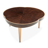 Camellia Field Warm Pecan Cocktail Table - Ornate Home