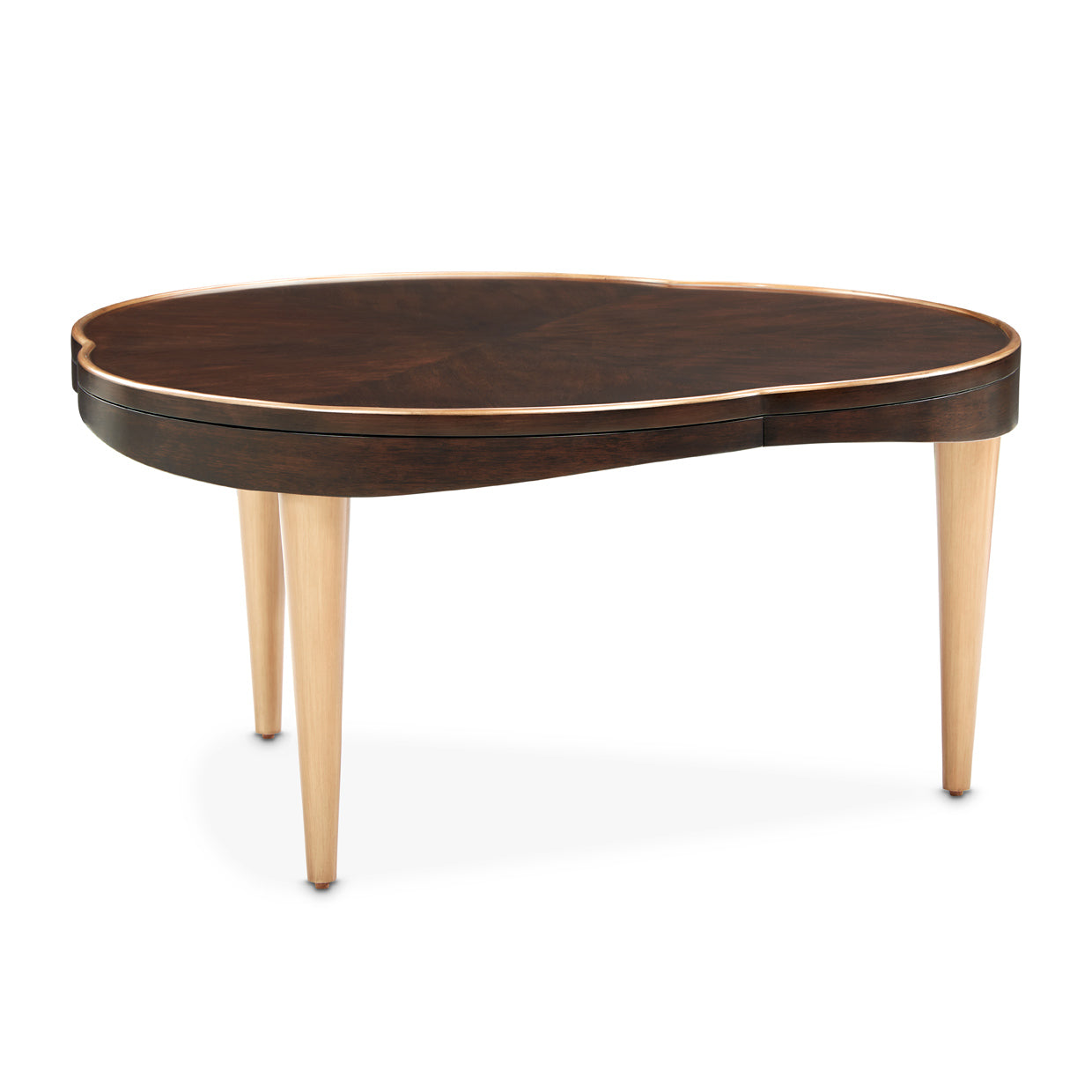 Camellia Field Warm Pecan Cocktail Table - Ornate Home