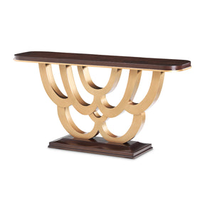 Camellia Field Warm Pecan Console Table - Ornate Home
