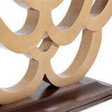 Camellia Field Warm Pecan Console Table with Mirror - Ornate Home