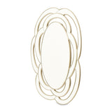Camellia Field Warm Pecan Console Table with Mirror - Ornate Home