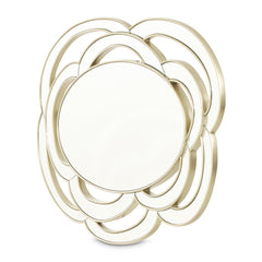 Camellia Field Warm Pecan Console Table with Mirror - Ornate Home
