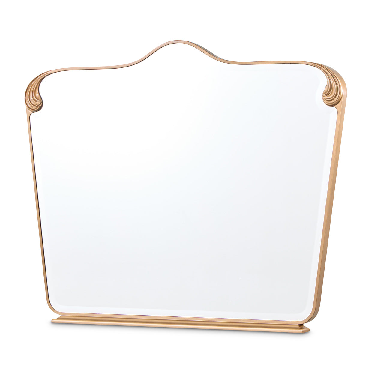 Camellia Field Warm Pecan Dresser Mirror - Ornate Home