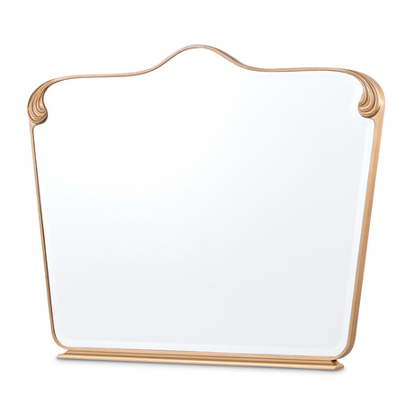 Camellia Field Warm Pecan Dresser Mirror - Ornate Home
