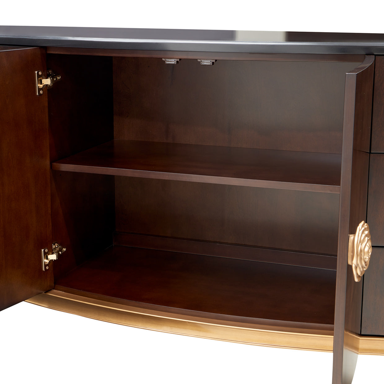 Camellia Field Warm Pecan Dresser with Mirror - Ornate Home