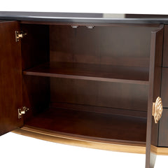 Camellia Field Warm Pecan Dresser with Mirror - Ornate Home