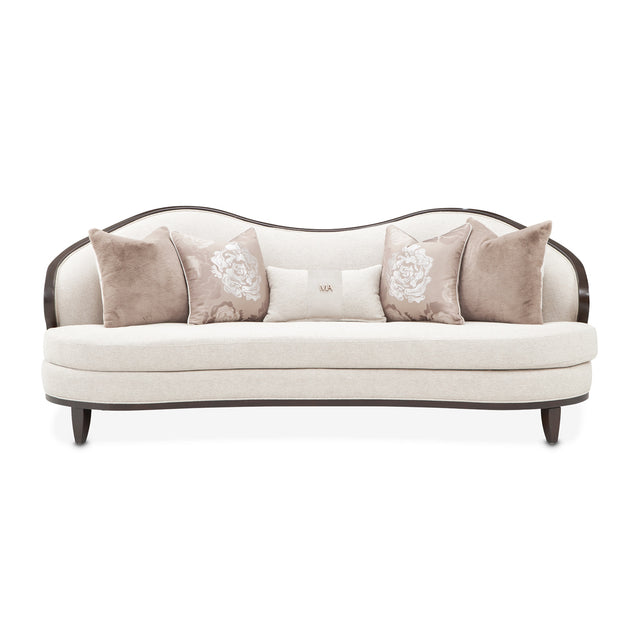 Camellia Field Warm Pecan/Linen Chenille Sofa - Ornate Home