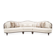 Camellia Field Warm Pecan/Linen Chenille Sofa - Ornate Home