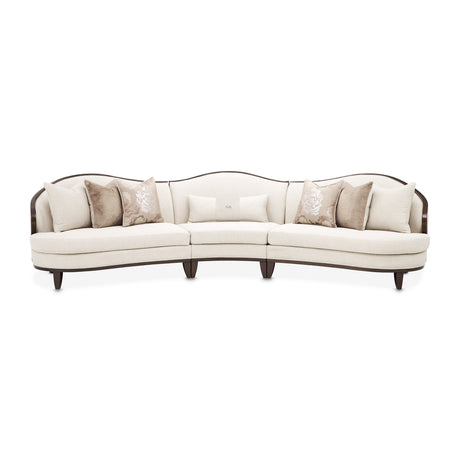 Camellia Field Warm Pecan/Linen Chenille Sofa - Ornate Home
