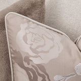Camellia Field Warm Pecan/Linen Chenille Sofa - Ornate Home