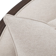 Camellia Field Warm Pecan/Linen Chenille Sofa - Ornate Home