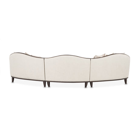 Camellia Field Warm Pecan/Linen Chenille Sofa - Ornate Home