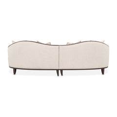 Camellia Field Warm Pecan/Linen Chenille Sofa - Ornate Home