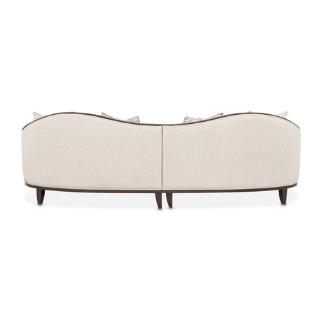 Camellia Field Warm Pecan/Linen Chenille Sofa - Ornate Home