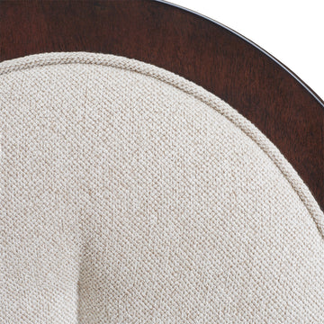 Camellia Field Warm Pecan/Linen Dining Arm Chair (Set of 2) - Ornate Home