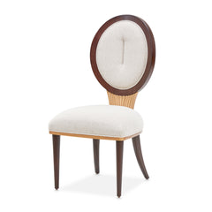 Camellia Field Warm Pecan/Linen Dining Side Chair (Set of 2) - Ornate Home