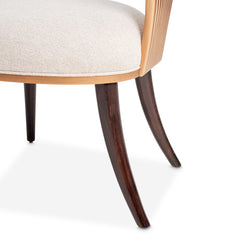 Camellia Field Warm Pecan/Linen Dining Side Chair (Set of 2) - Ornate Home