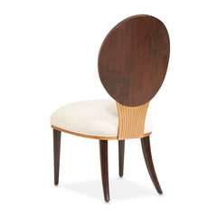 Camellia Field Warm Pecan/Linen Dining Side Chair (Set of 2) - Ornate Home