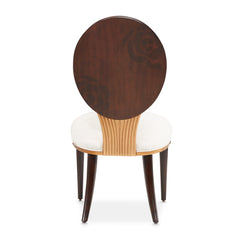 Camellia Field Warm Pecan/Linen Dining Side Chair (Set of 2) - Ornate Home