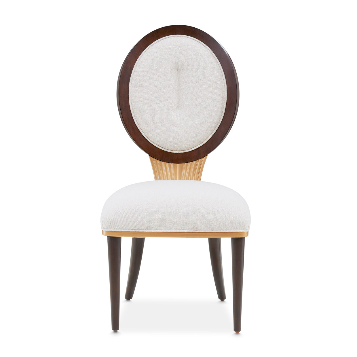 Camellia Field Warm Pecan/Linen Dining Side Chair (Set of 2) - Ornate Home