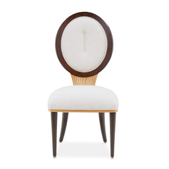 Camellia Field Warm Pecan/Linen Dining Side Chair (Set of 2) - Ornate Home