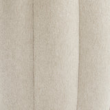 Camellia Field Warm Pecan/Linen Round Bench - Ornate Home