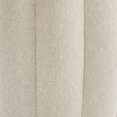 Camellia Field Warm Pecan/Linen Round Bench - Ornate Home