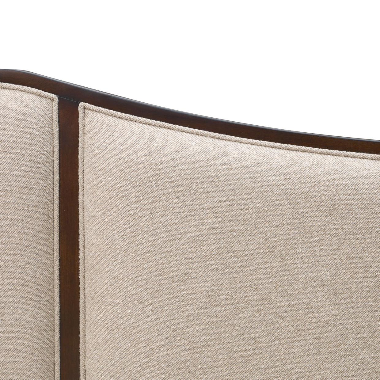 Camellia Field Warm Pecan/Linen Upholstered Bed - Ornate Home