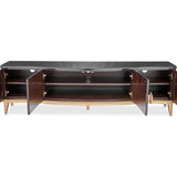 Camellia Field Warm Pecan Media Cabinet - Ornate Home