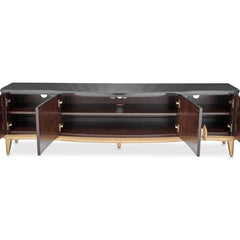 Camellia Field Warm Pecan Media Cabinet - Ornate Home