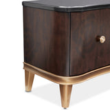 Camellia Field Warm Pecan Media Cabinet - Ornate Home