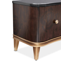 Camellia Field Warm Pecan Media Cabinet - Ornate Home