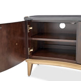 Camellia Field Warm Pecan Media Cabinet - Ornate Home