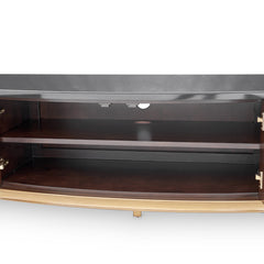 Camellia Field Warm Pecan Media Cabinet - Ornate Home