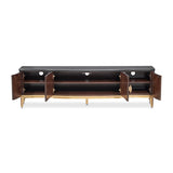 Camellia Field Warm Pecan Media Cabinet - Ornate Home