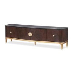 Camellia Field Warm Pecan Media Cabinet - Ornate Home