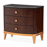 Camellia Field Warm Pecan Nightstand - Ornate Home