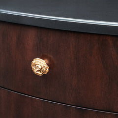 Camellia Field Warm Pecan Nightstand - Ornate Home