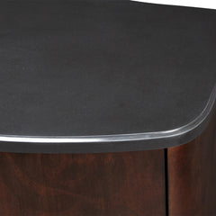 Camellia Field Warm Pecan Nightstand - Ornate Home