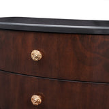 Camellia Field Warm Pecan Nightstand - Ornate Home